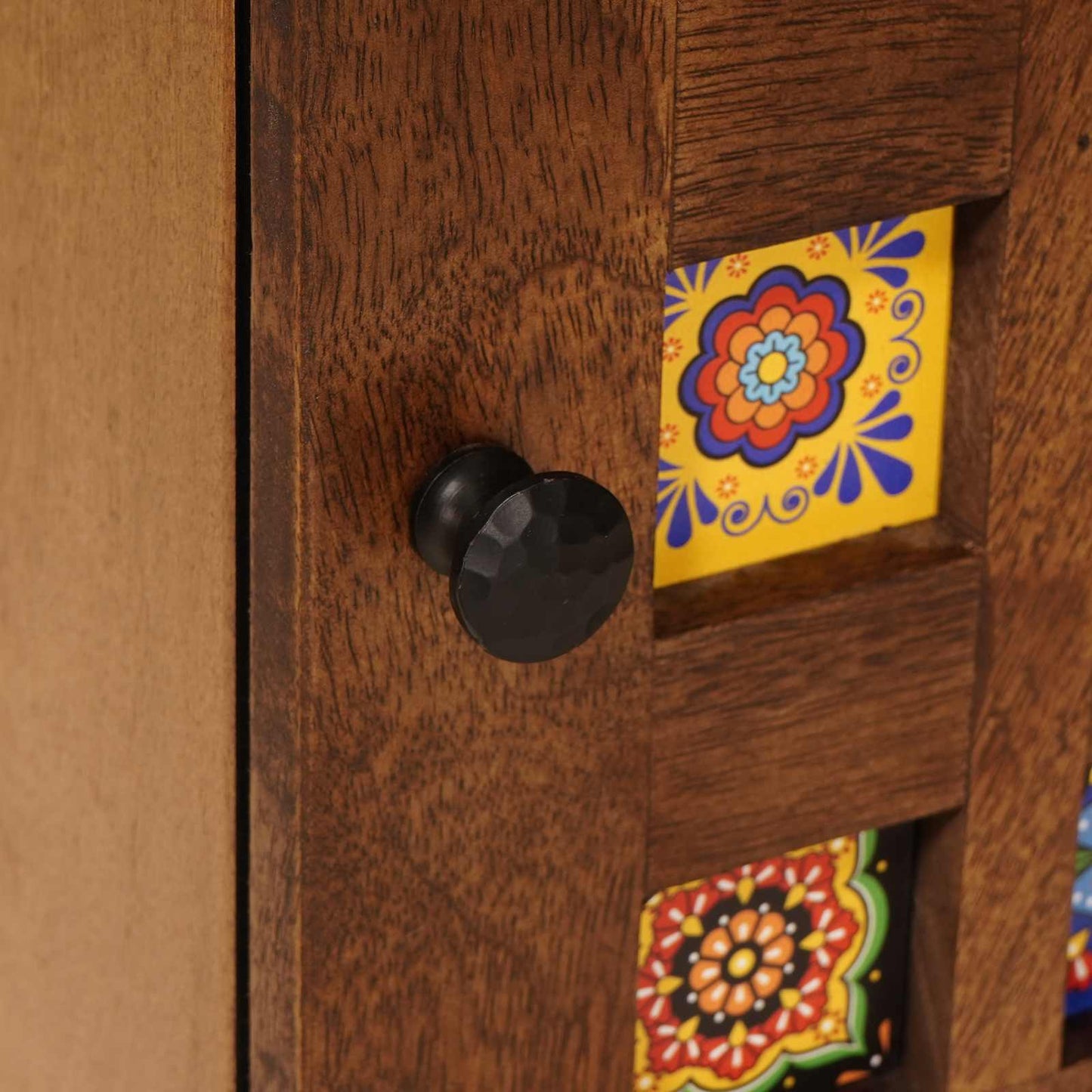 Bedside Cabinet 2 pcs Brown 40 x 33 x 46 cm Solid Mango Wood