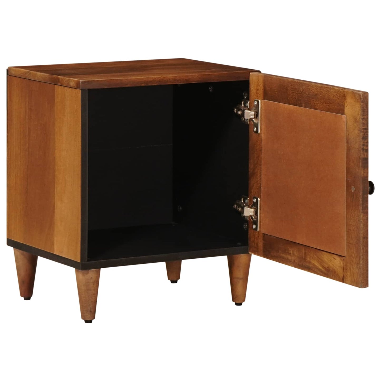 Bedside Cabinet 2 pcs Brown 40 x 33 x 46 cm Solid Mango Wood