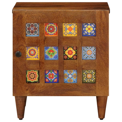 Bedside Cabinet 2 pcs Brown 40 x 33 x 46 cm Solid Mango Wood