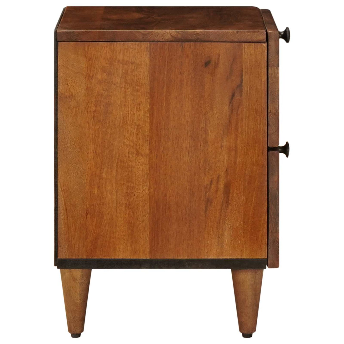 Bedside Cabinet 2 pcs Brown 40 x 33 x 46 cm Solid Mango Wood