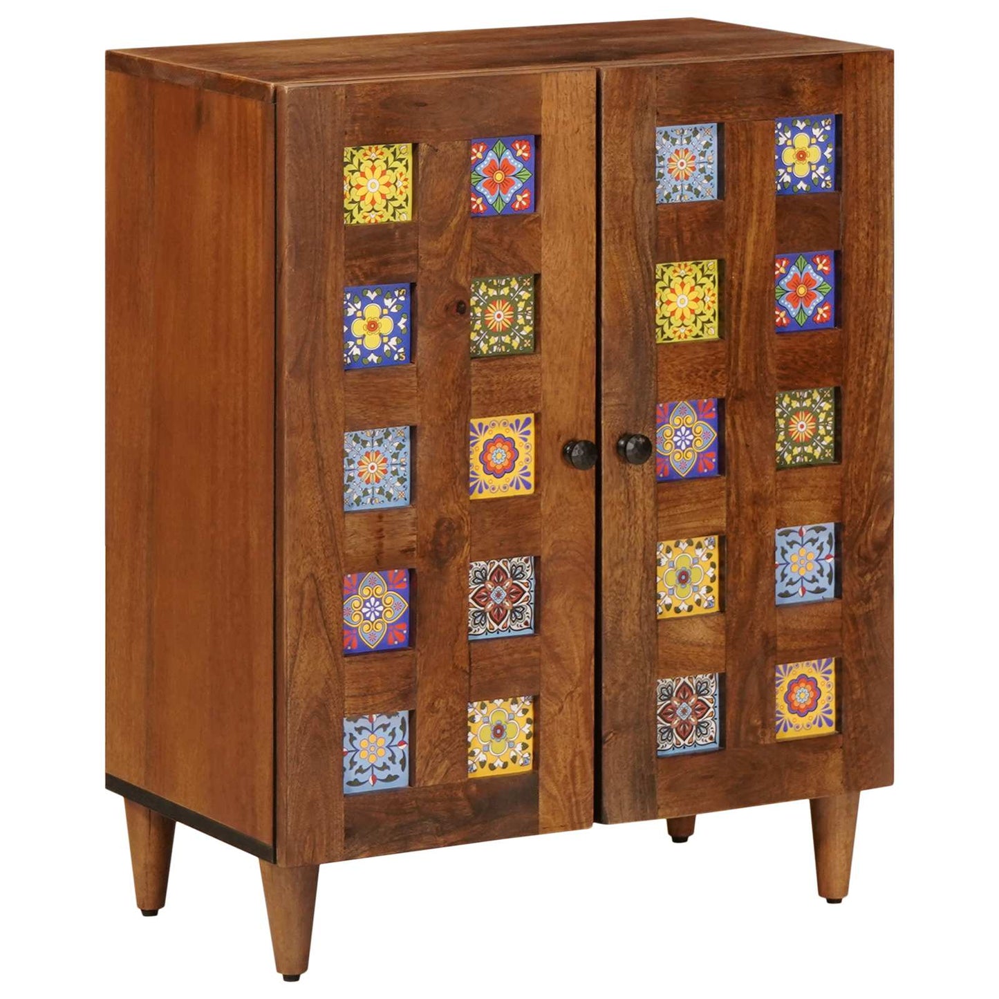Sideboard Walnut 60 x 33 x 75 cm Solid Mango Wood