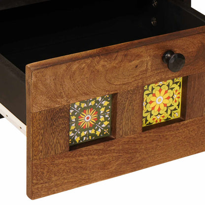 Bedside Cabinet Brown 40 x 33 x 46 cm Solid Mango Wood