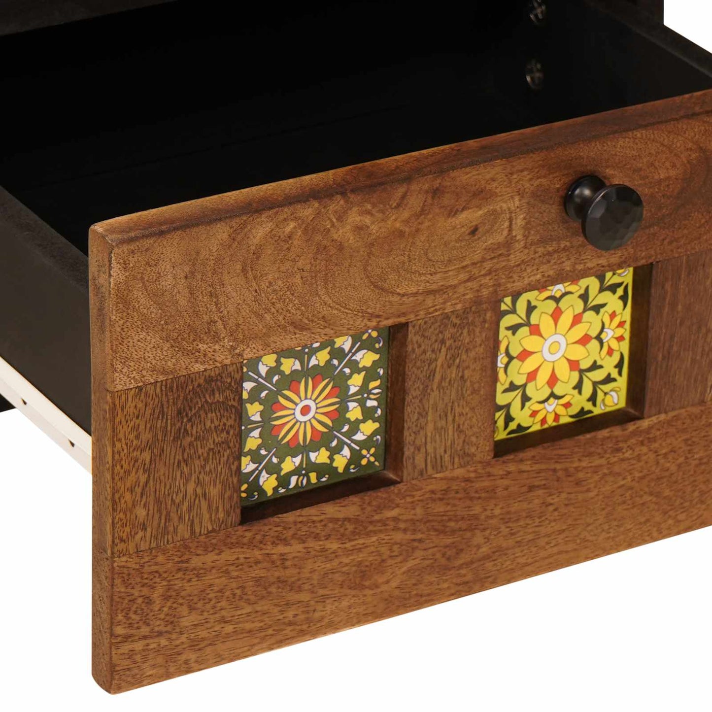 Bedside Cabinet 2 pcs Brown 40 x 33 x 46 cm Solid Mango Wood