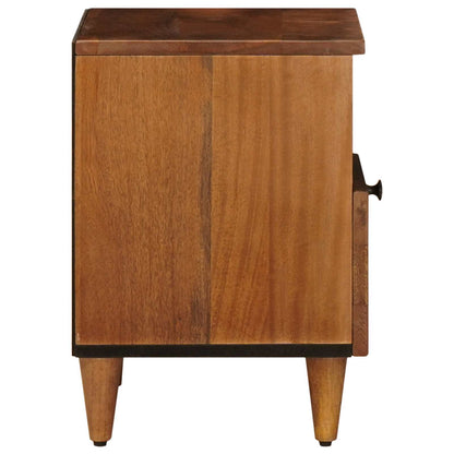 Bedside Cabinet 2 pcs Brown 40 x 33 x 46 cm Solid Mango Wood