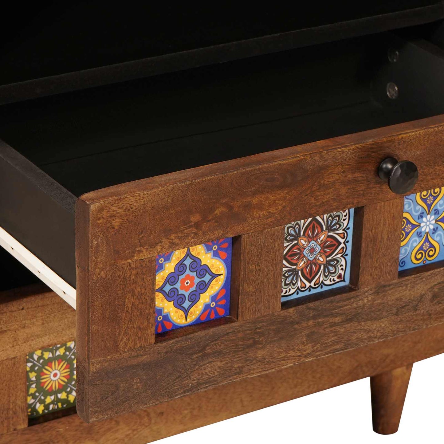 Bedside Cabinet Brown 50 x 33 x 62 cm Solid Mango Wood