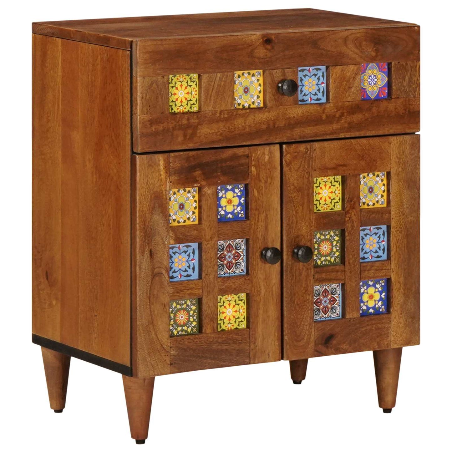 Bedside Cabinet Brown 50 x 33 x 60 cm Solid Mango Wood