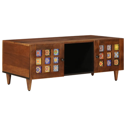 Coffee Table Brown 100 x 54 x 40 cm Solid Mango Wood