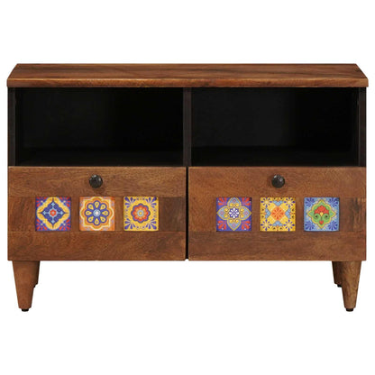 Coffee Table with Drawer Brown 80 x 54 x 40 cm Solid Mango Wood