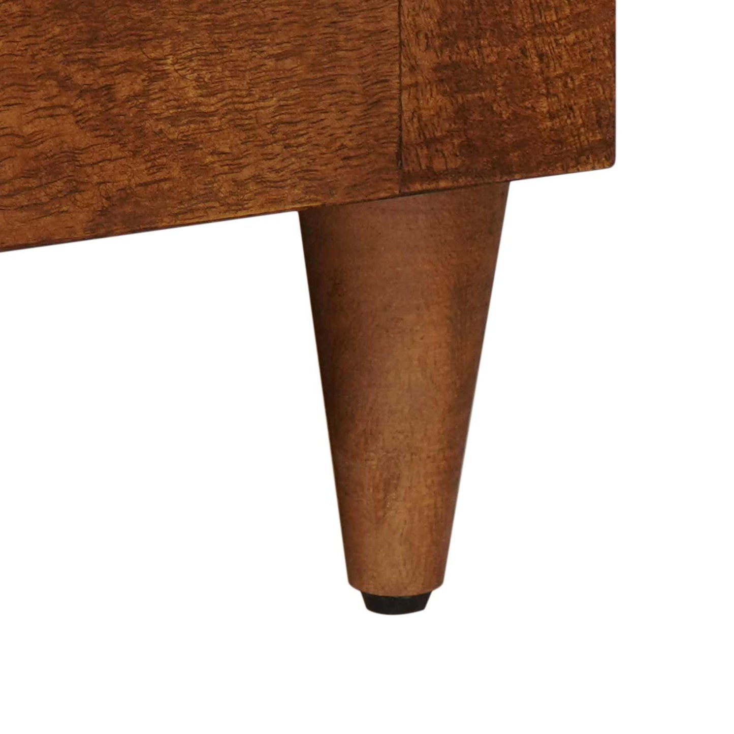 TV Cabinet with Drawer Walnut 105 x 33 x 46 cm Solid Mango Wood