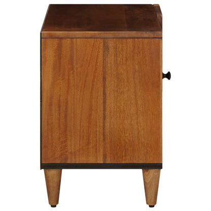 TV Cabinet with Storage Walnut 80 x 33 x 46 cm Solid Mango Wood
