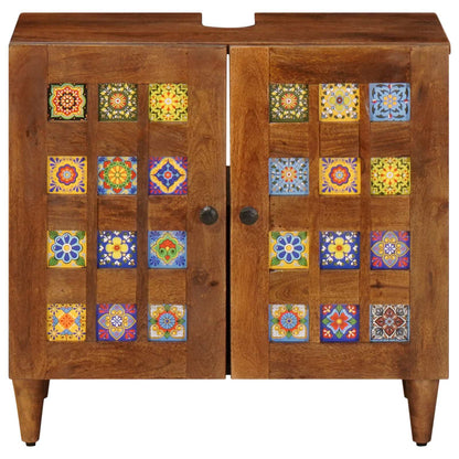 Bathroom Sink Cabinet with Storage Walnut 62 x 33 x 58 cm