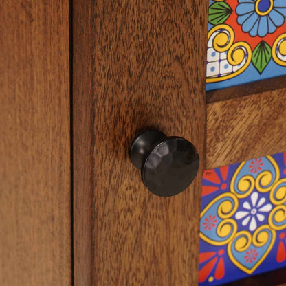 Bathroom Cabinet with Storage with Door Walnut 38 x 33 x 58 cm