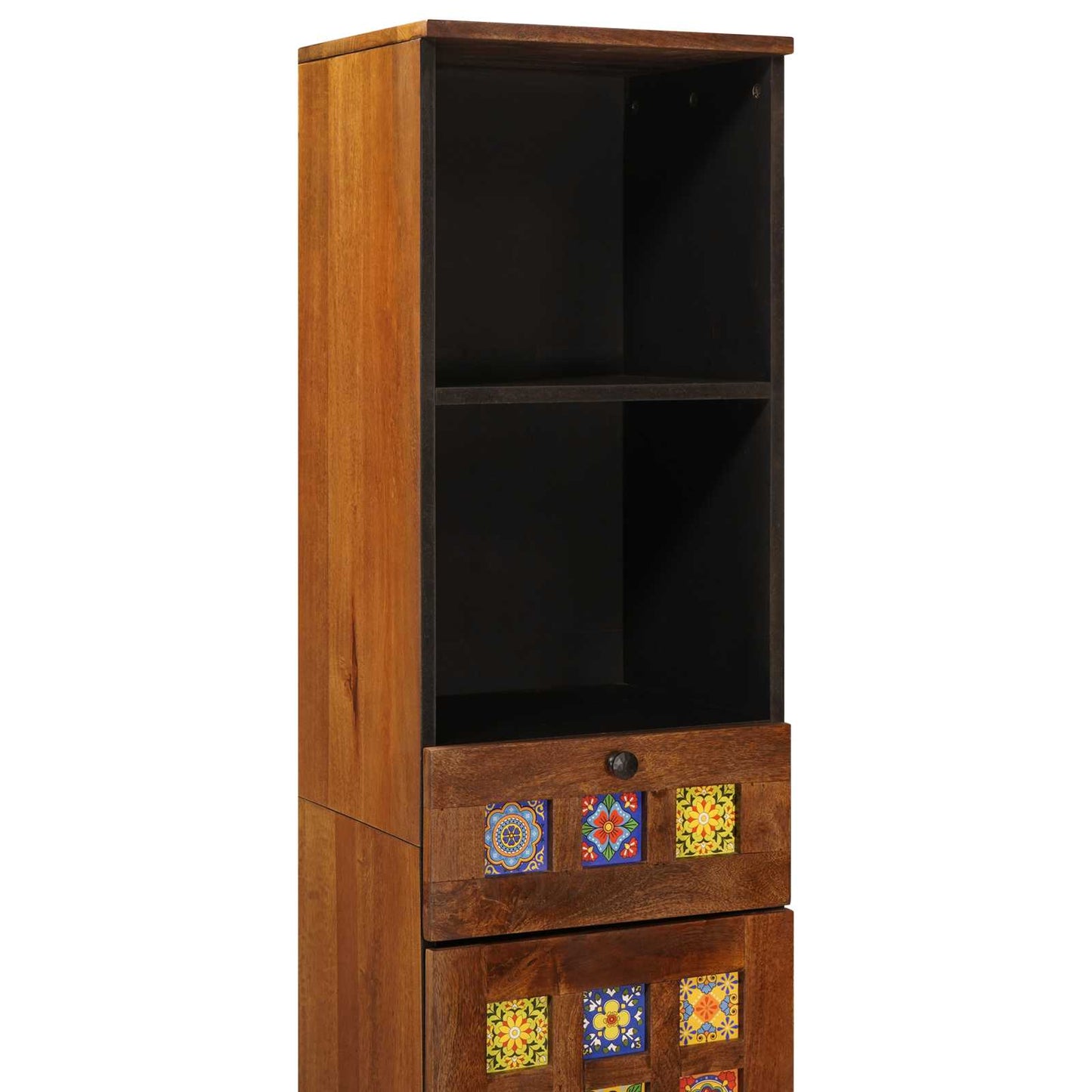 Bathroom Cabinet with Drawer with Shelf Walnut 38 x 33 x 160 cm