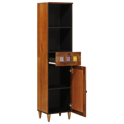 Bathroom Cabinet with Drawer with Shelf Walnut 38 x 33 x 160 cm