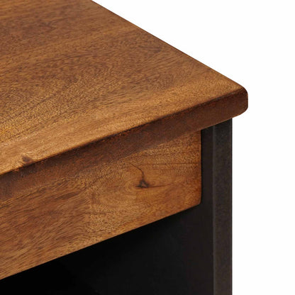 Sideboard with Storage Walnut 60 x 33 x 75 cm Solid Mango Wood