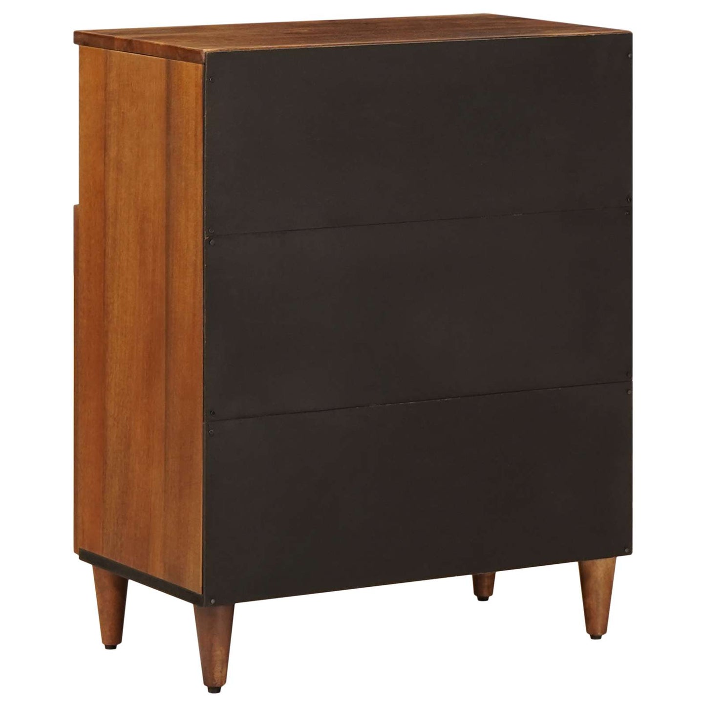 Sideboard with Storage Walnut 60 x 33 x 75 cm Solid Mango Wood