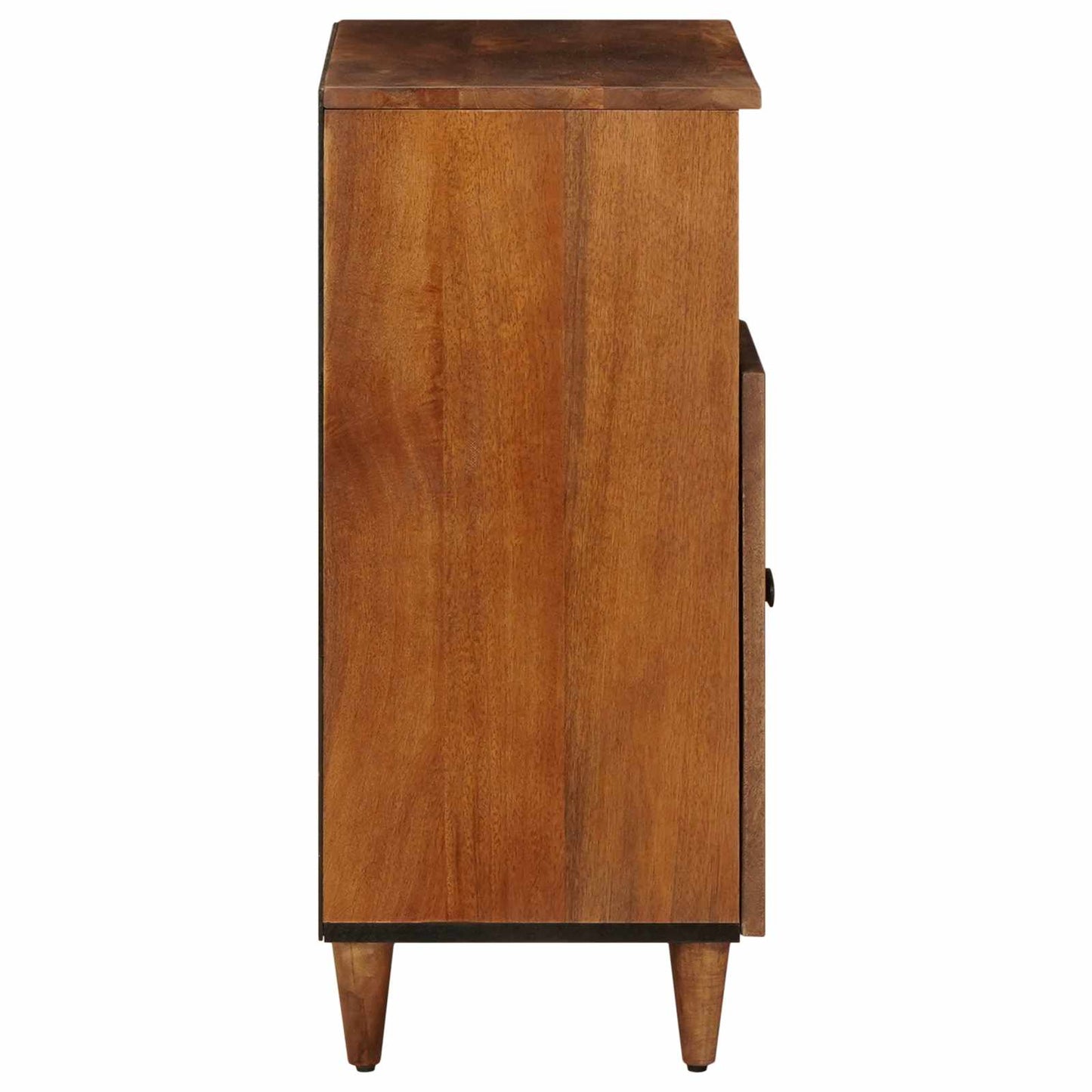 Sideboard with Storage Walnut 60 x 33 x 75 cm Solid Mango Wood