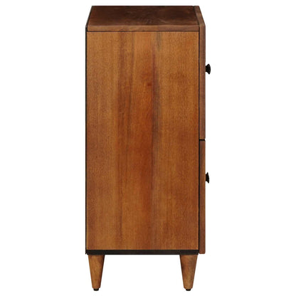 Sideboard with Storage Walnut 60 x 33 x 75 cm Solid Mango Wood