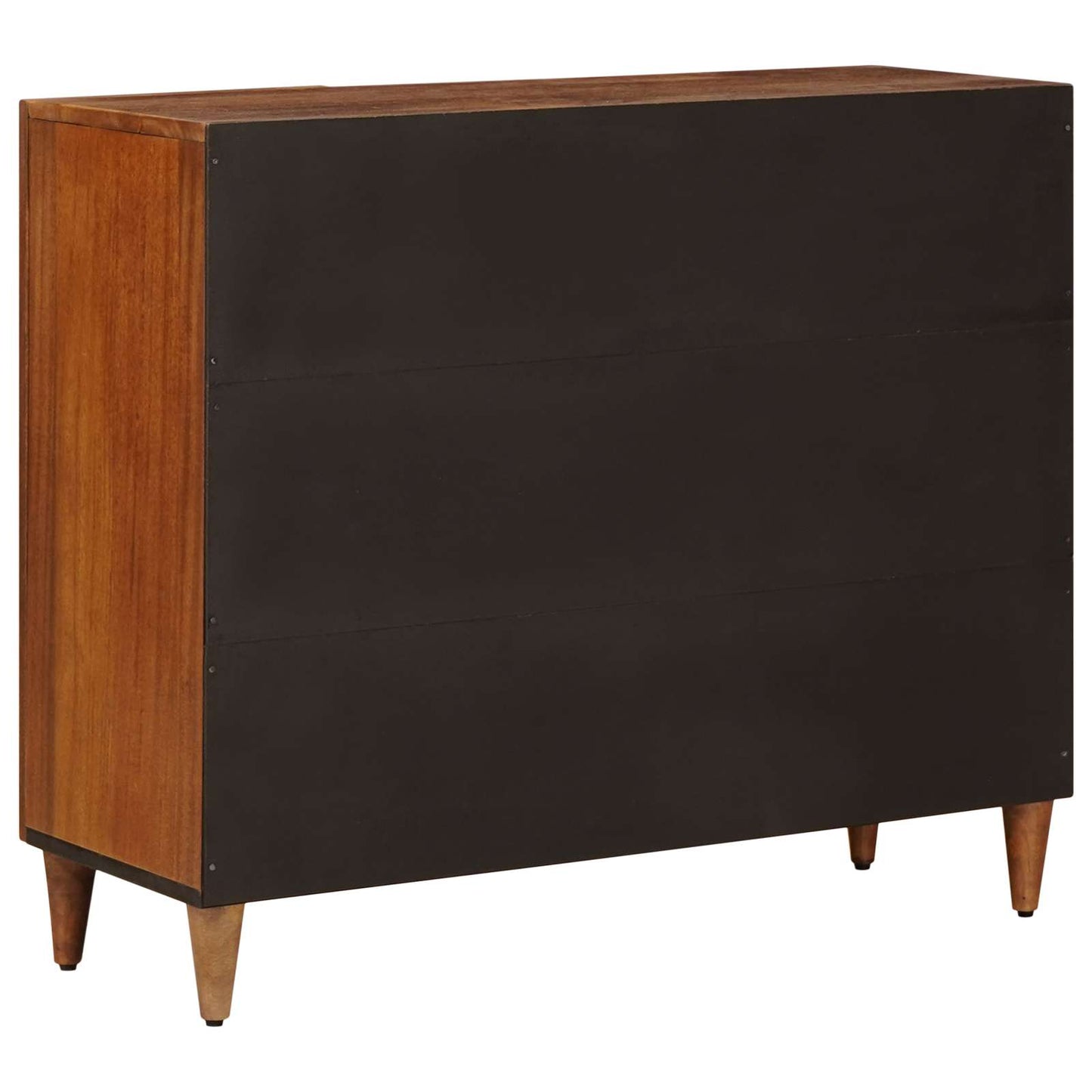 Sideboard with Shelf Walnut 90 x 33.5 x 75 cm Solid Mango Wood