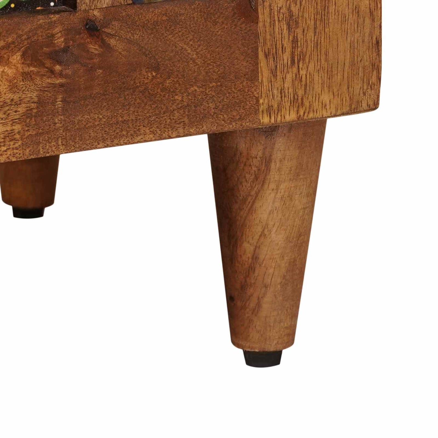 Highboard with Storage Walnut 40 x 33 x 110 cm Solid Mango Wood