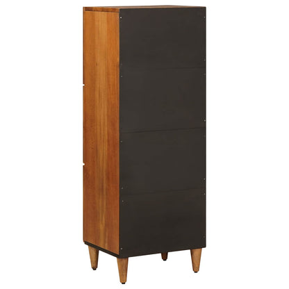 Highboard with Storage Walnut 40 x 33 x 110 cm Solid Mango Wood