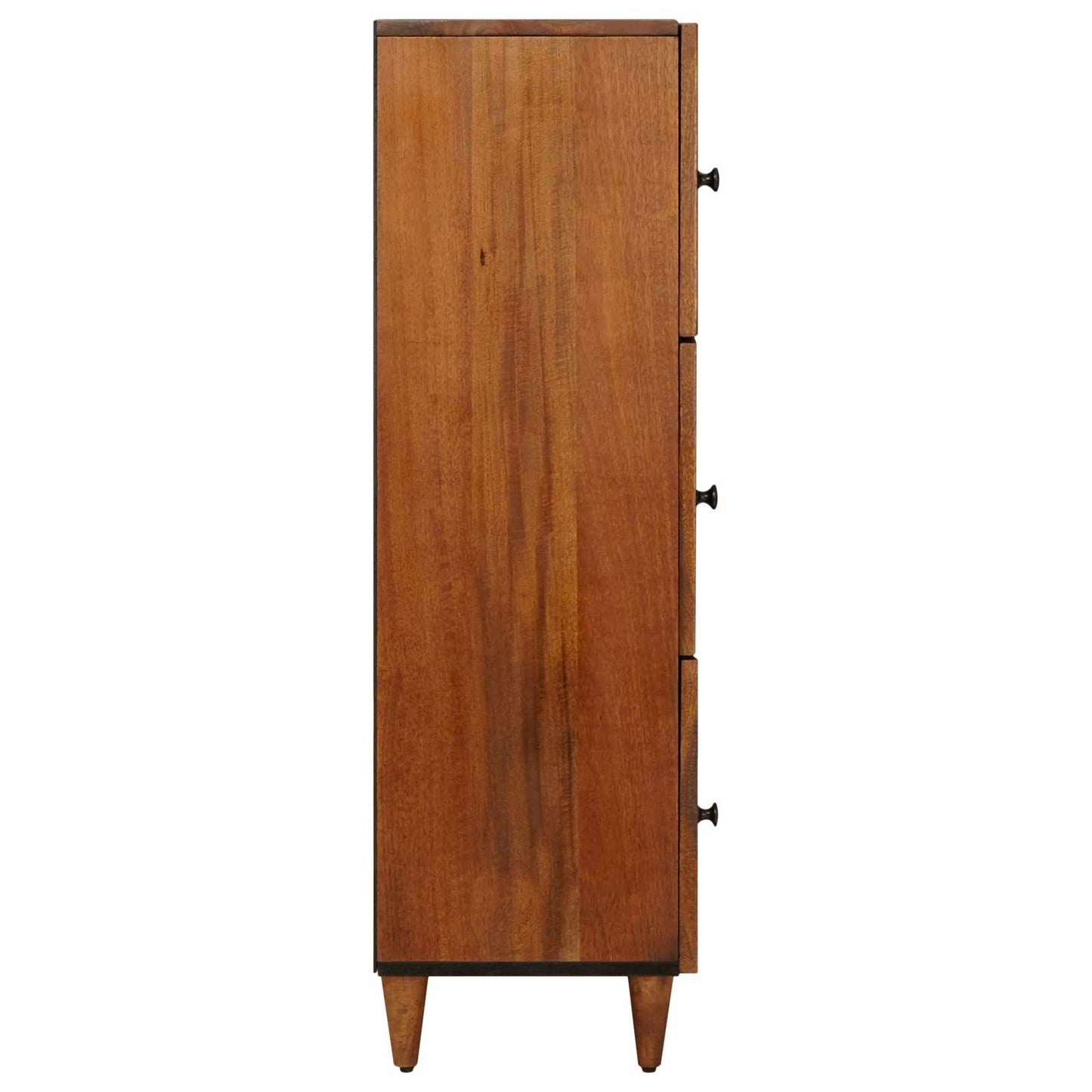 Highboard with Storage Walnut 40 x 33 x 110 cm Solid Mango Wood