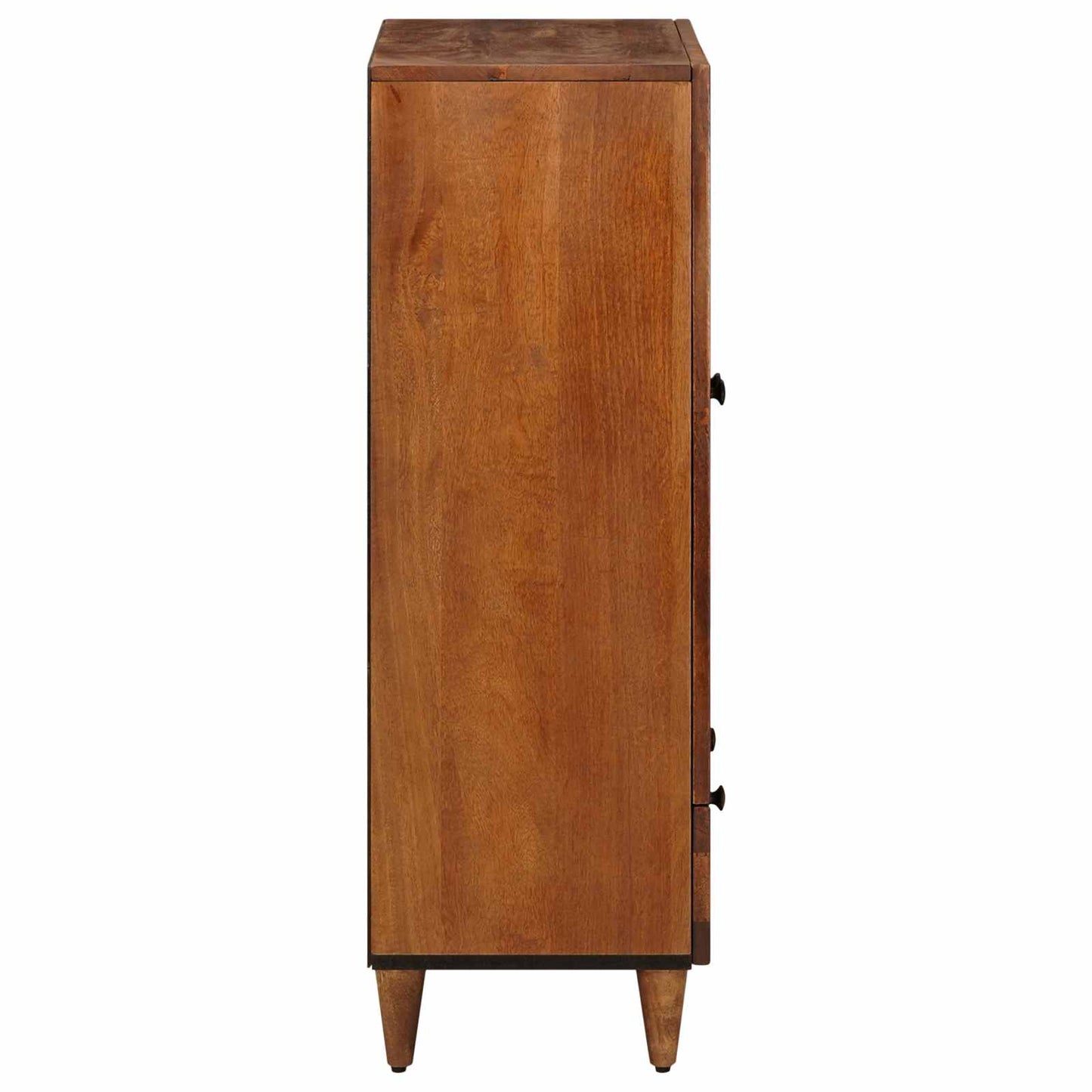Highboard with Door Walnut 60 x 33.5 x 100 cm Solid Mango Wood