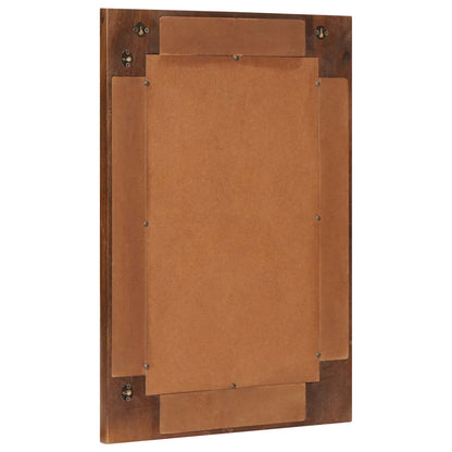 Bathroom Mirror Walnut 50 x 70 x 2.5 cm Solid Mango Wood