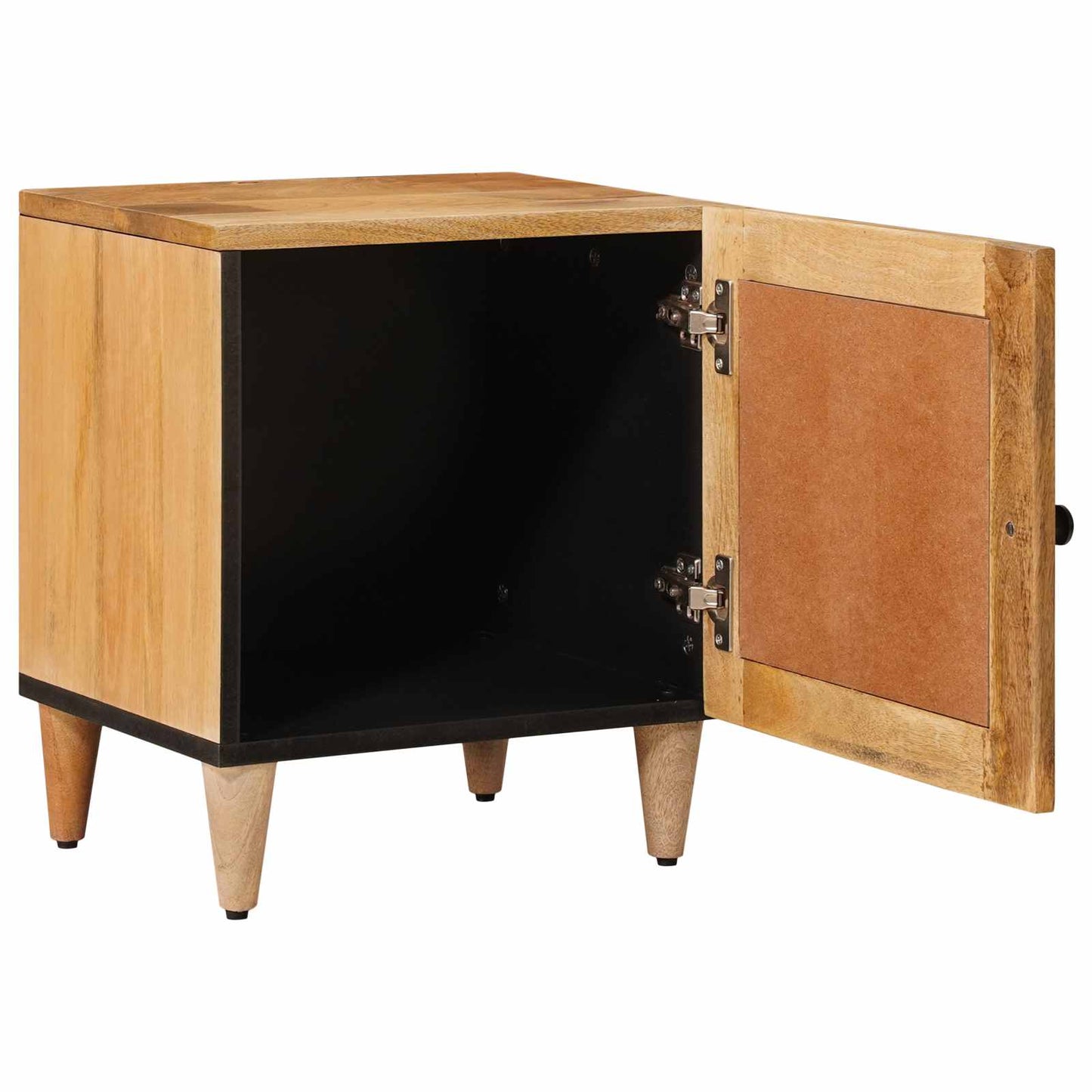 Bedside Cabinet Natural 40 x 33.5 x 46 cm Solid Mango Wood