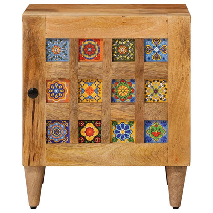Bedside Cabinet Natural 40 x 33.5 x 46 cm Solid Mango Wood