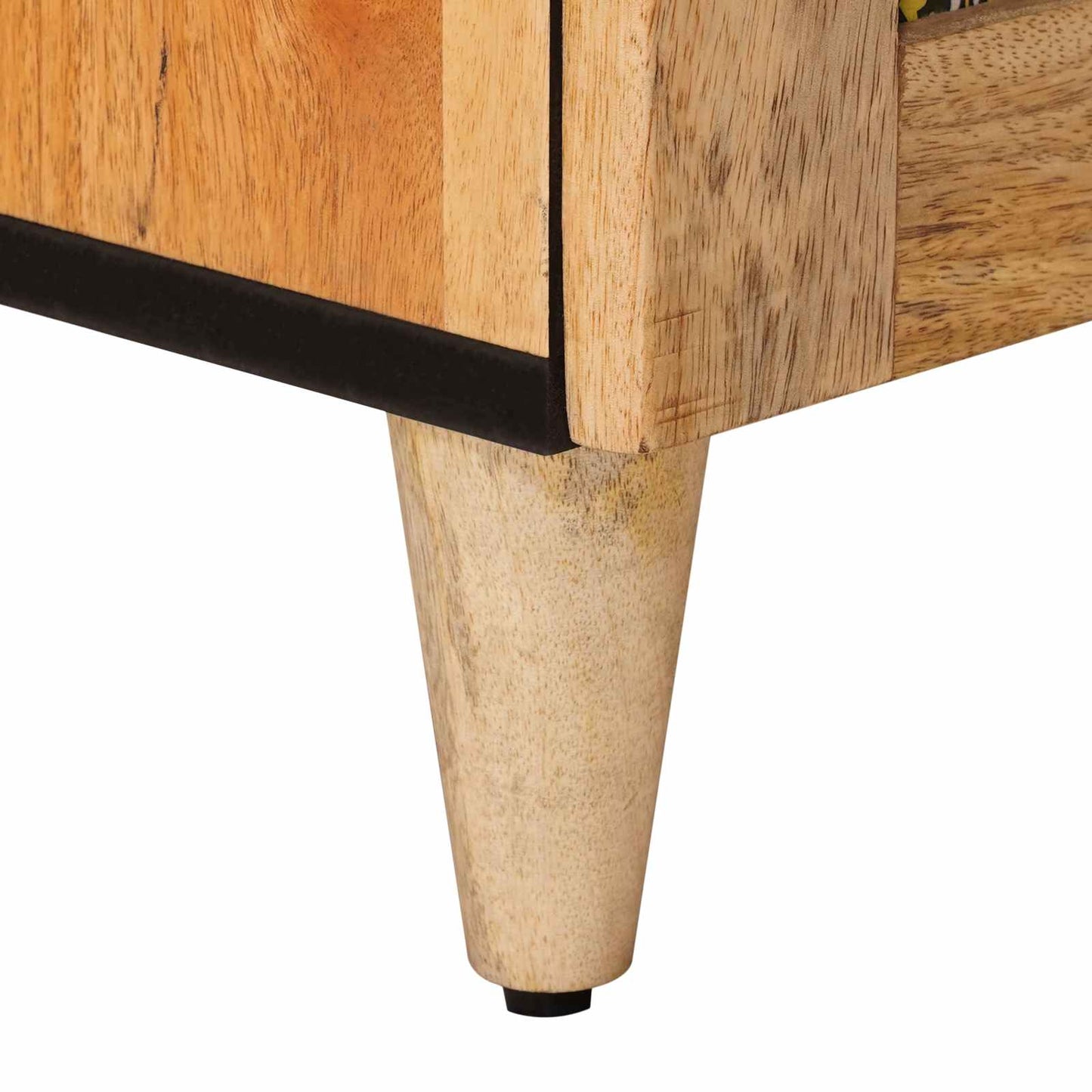 Bedside Cabinet 2 pcs Natural 40 x 33 x 46 cm Solid Mango Wood