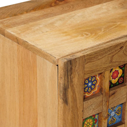 TV Cabinet Natural 105 x 33.5 x 46 cm Solid Mango Wood