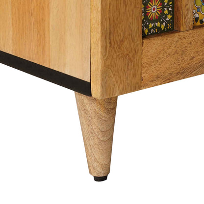 TV Cabinet Natural 105 x 33.5 x 46 cm Solid Mango Wood