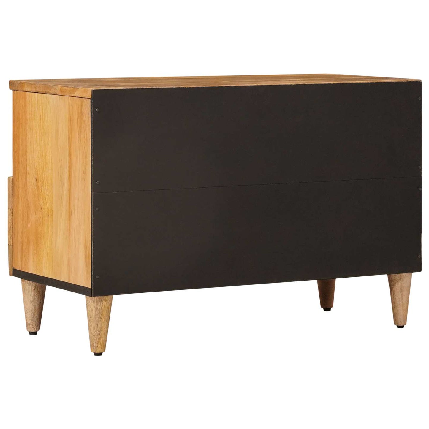 TV Cabinet with Drawer Natural 70 x 33 x 46 cm Solid Mango Wood