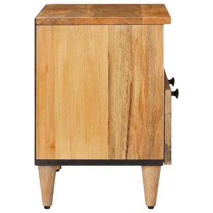 TV Cabinet with Drawer Natural 70 x 33 x 46 cm Solid Mango Wood