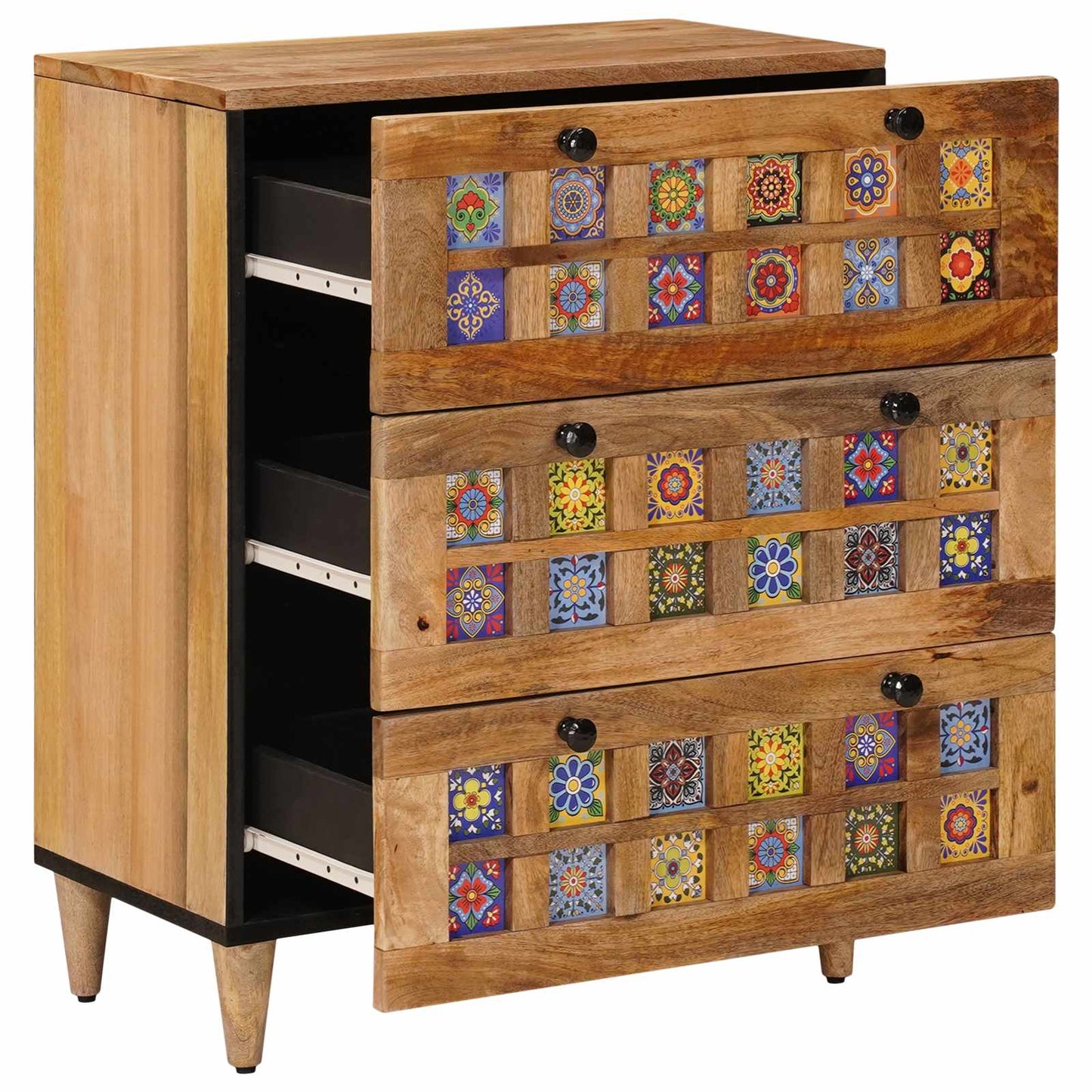 Sideboard Natural 60 x 33 x 75 cm Solid Mango Wood
