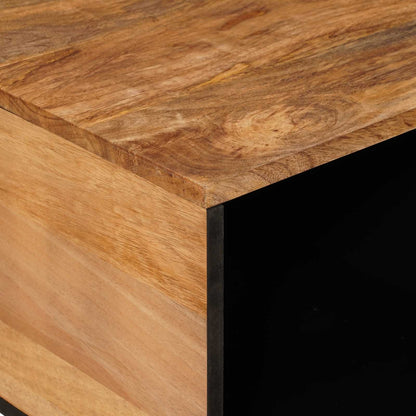Coffee Table Natural 80 x 50 x 40 cm Solid Mango Wood