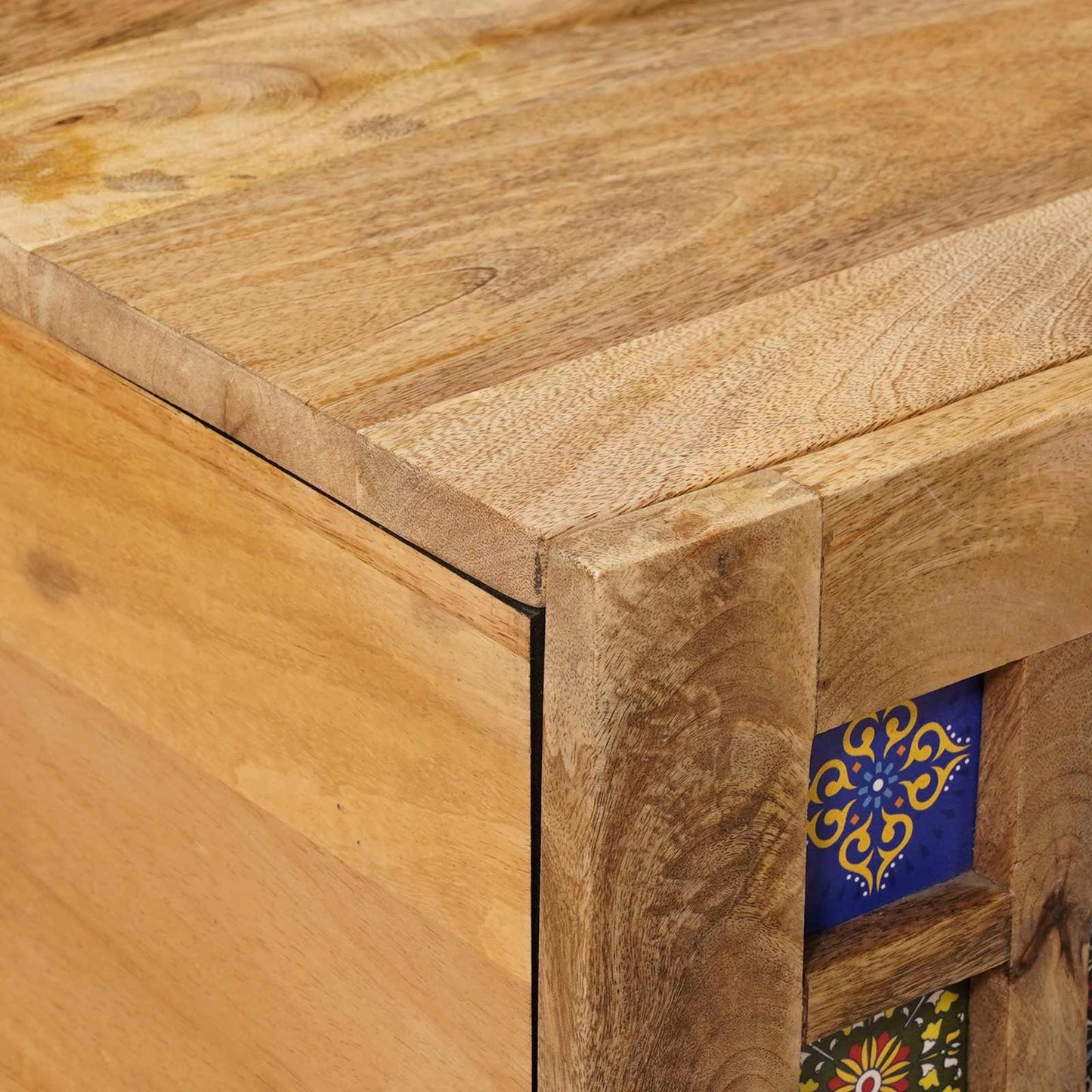 Coffee Table Natural 80 x 50 x 40 cm Solid Mango Wood