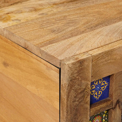 Coffee Table Natural 80 x 50 x 40 cm Solid Mango Wood