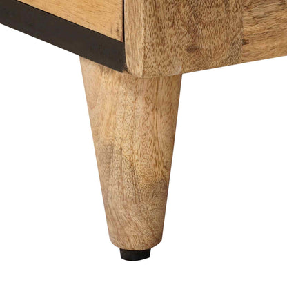 Coffee Table Natural 80 x 50 x 40 cm Solid Mango Wood
