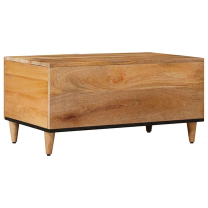 Coffee Table Natural 80 x 50 x 40 cm Solid Mango Wood
