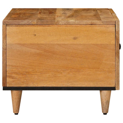 Coffee Table Natural 80 x 50 x 40 cm Solid Mango Wood