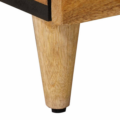 Bedside Cabinet Natural 40 x 33 x 46 cm Solid Mango Wood