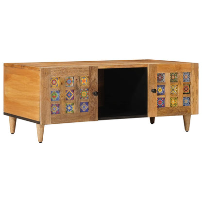Coffee Table Natural 100 x 54 x 40 cm Solid Mango Wood