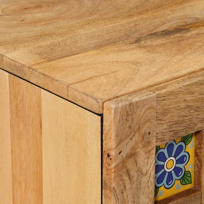 TV Cabinet Natural 105 x 33.5 x 46 cm Solid Mango Wood