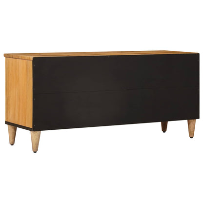 TV Cabinet with Shelf Natural 100 x 33 x 46 cm Solid Mango Wood