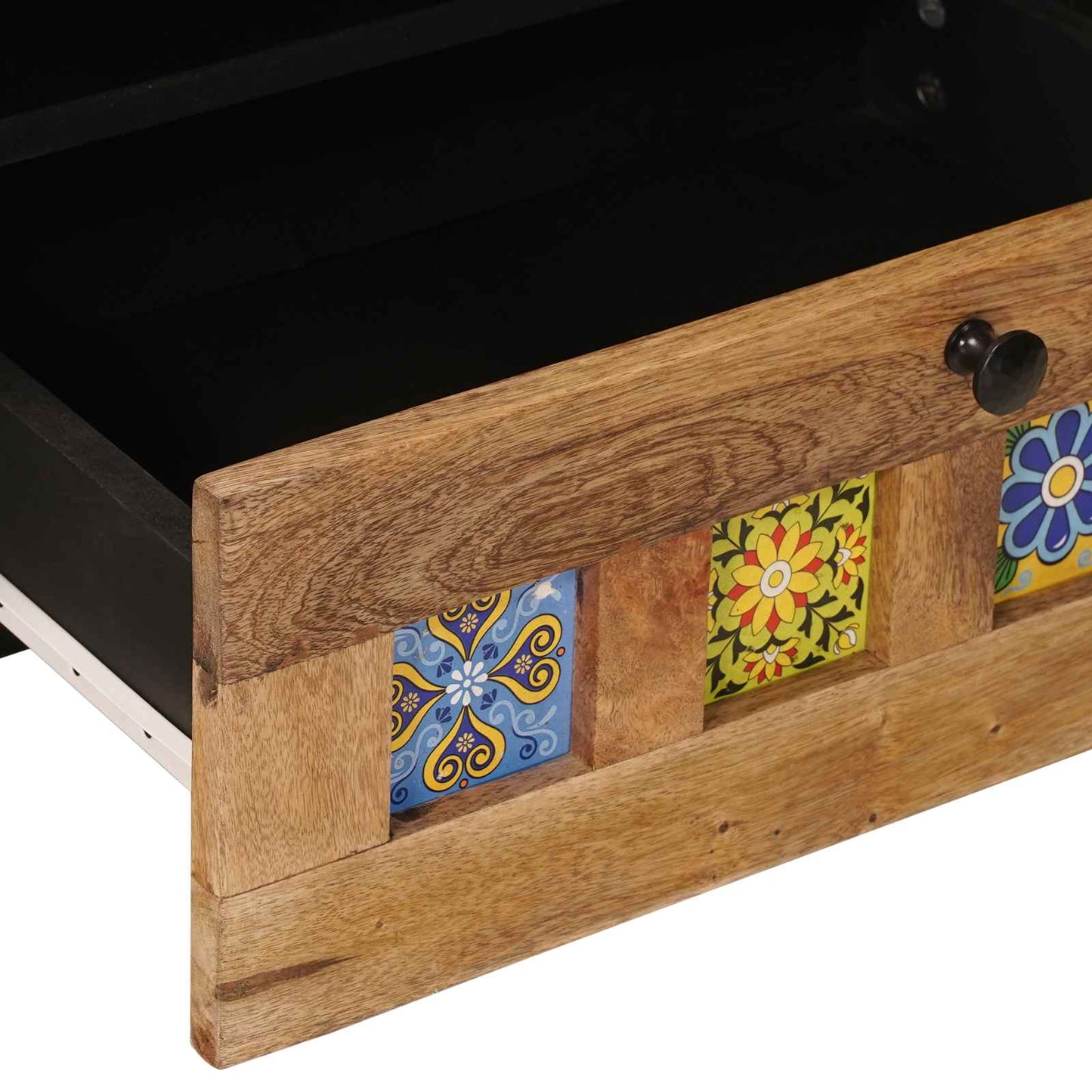 TV Cabinet Natural 80 x 33.5 x 46 cm Solid Mango Wood