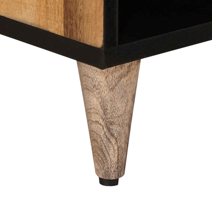 TV Cabinet Natural 80 x 33.5 x 46 cm Solid Mango Wood