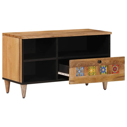 TV Cabinet Natural 80 x 33.5 x 46 cm Solid Mango Wood