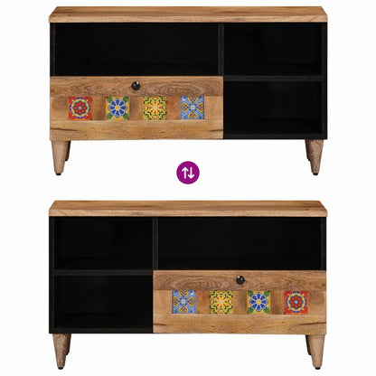 TV Cabinet Natural 80 x 33.5 x 46 cm Solid Mango Wood